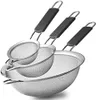 Feines Sieb Küchensieb, 3 Stück 8 16 18 cm Edelstahl Produktbild-Vorschau 1
