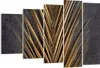 Bild auf Leinwand - Leinwandbild - 5 Teile - Blatt golden Produktbild-Vorschau 1