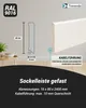 24 m Trevendo® Sockelleiste massiv gefast weiß lackiert 16 Produktbild-Vorschau 2