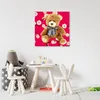 Leinwandbild Teddybär für Kinder 40x40 Feeby Braun bild für Produktbild-Vorschau 2