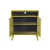 An open cabinet with shelves and doors, shown from the front. Anteprima dell’immagine prodotto