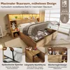 A bedroom scene showcasing a bed with its storage features. Náhled obrázku produktu