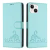 Leder Hülle für iPhone 13 Mini Süße Katze Flip Case Produktbild-Vorschau 2