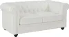 2-Sitzer Sofa aus weißem Büffelleder - CHESTERFIELD Produktbild-Vorschau 4
