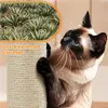 A Siamese cat is scratching a sisal rope scratching post. An inset image shows a close-up of sisal plants. Produktbild-Vorschau