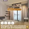 ZMH Deckenlampe Industrial  Wohnzimmer 4 Flammig E14 Produktbild-Vorschau 3
