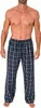 Herren Schlafanzug Pyjama Hose lang kariert aus Baumwolle ; Produktbild-Vorschau 1