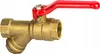 Kugelhahn Mit Filter 1/2" Mit Stopfen Produktbild-Vorschau 1