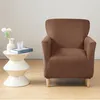 Elastischer Velours-Sesselbezug für kleinen S-Sessel in Produktbild-Vorschau 3