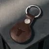 AirTag-Schlüsselanhänger Leder - Dunkelbraun Produktbild-Vorschau 2