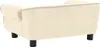 vidaXL Hundesofa Creme 72x45x30 cm Plüsch Náhled obrázku produktu 4