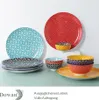 DOWAN Ensemble de 6 assiettes en porcelaine 25,4cm Assiette Voir les images du produit 2