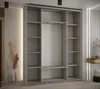 An empty wardrobe with shelves and a hanging rod. Produktbild-Vorschau