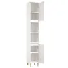 vidaXL Armadietto da bagno bianco 30x30x190 cm Materiale a Anteprima dell’immagine prodotto 7