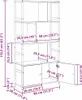 vidaXL Artisan dubová knihovna 80 x 30 x 155,5 cm materiál Náhled obrázku produktu 8