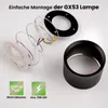 LUMILED Aufbauleuchte Tuba GX53 LED Spot Rund Schwarz Produktbild-Vorschau 16