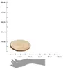 Excellent Houseware Untertasse Holzscheibe 20 cm Produktbild-Vorschau 3