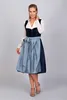 Edelnice Midi Dirndl Luna Samt Blau 32 Produktbild-Vorschau 2
