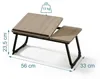 Relaxdays – stolik pod laptopa na łóżko i kanapę, składany Podgląd zdjęcia produktu 4