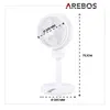 AREBOS Ventilateur sur pied 55 W | Ø 23 cm, oscillation 3D, Voir les images du produit 12