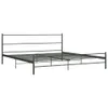vidaXL Bettgestell Grau Metall 180×200 cm Produktbild-Vorschau 1