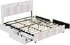ProximaX Polsterbett 140x200 cm – Weiß-Rosa Samt, 4 große Produktbild-Vorschau 13