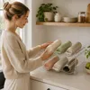 Relaxdays set van flessenhouders, stapelbaar, voor 6 Productafbeelding-voorbeeld 5