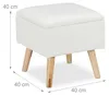 Tabouret avec rangement RD29604, blanc Voir les images du produit 4