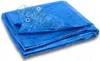 A folded blue tarp is shown against a white background. Produktbild-Vorschau