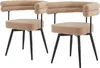 ML-Design Esszimmerstühle drehbar 2er Set Braun in Produktbild-Vorschau 1
