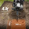 Wiltec Benzin Bodenhacke 36 cm Arbeitsbreite, Gartenhacke Produktbild-Vorschau 2