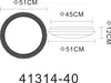 Technical drawing of a ceiling light with dimensions. Produktbild-Vorschau