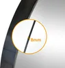 Spiegel Rund 50 cm Schwarz mit Aluminiumrahmen Wandspiegel Produktbild-Vorschau 4