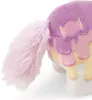 A close-up of the tail and back of a plush toy unicorn with a rainbow-colored, dripping ice cream design. Produktbild-Vorschau