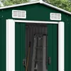 vidaXL Casetta da giardino 257x489x181 cm in metallo verde Anteprima dell’immagine prodotto 2