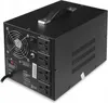 A black voltage converter is shown from a three-quarter rear view on a white background. Podgląd zdjęcia produktu