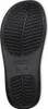 The sole of a black Crocs flip-flop is shown against a white background. Voir les images du produit