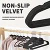 120 cintres antidérapants recouverts de velours, gain de Voir les images du produit 3