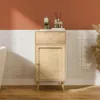 sweeek - Badezimmermöbel mit Holzdekor und Rattan-Geflecht Produktbild-Vorschau 6
