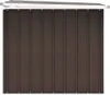 A brown garden box with a white top edge, shown from the front against a white background. Náhľad obrázku produktu