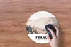MuchoWow® Mauspad Mousepad Frankreich - Bäume - Nebel 30x30 Produktbild-Vorschau 3