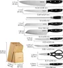 Set di coltelli da cucina VEVOR con ceppo (legno) e acciaio Anteprima dell’immagine prodotto 8