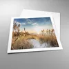 Poster - Poster ohne Rahmen - Ähren Küste Sonne - 60x60 cm Produktbild-Vorschau 3