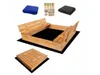 Sandkasten 120x120 Imprägniert Premium Sandbox mit Premium Produktbild-Vorschau 2