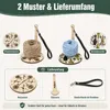 Tragbarer Garnhalter aus Holz mit Lederarmband, 360° Produktbild-Vorschau 5