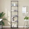 vidaXL Bücherregal Grau Sonoma 50x33x188,5 cm Holzwerkstoff Produktbild-Vorschau 2
