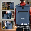 Torba na bagażnik Wiltec niebieska, plecak rowerowy 20 l, Podgląd zdjęcia produktu 5