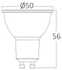 Braytron LED GU10 5,5W (50W) dimmbar 2700K Warmweiß Produktbild-Vorschau 3
