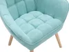 Sofa 2-Sitzer + Sessel - Stoff - Hellgrün - CASERTA Produktbild-Vorschau 2