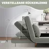 HOMCOM Schlafsofa, Klappbett mit Bettfunktion, Produktbild-Vorschau 4